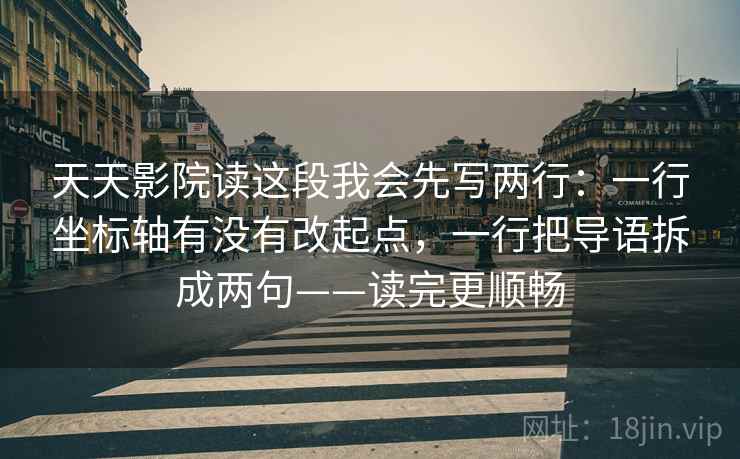 天天影院读这段我会先写两行:一行坐标轴有没有改起点,一行把导语拆成两句——读完更顺畅